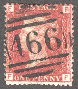 Great Britain Scott 33 Used Plate 203 - FF - Click Image to Close